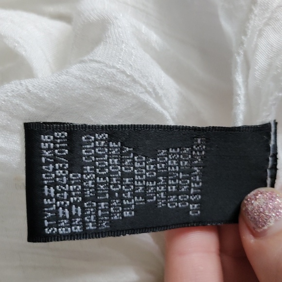 A. Byer Peasant Top with Floral Embroidered Bell Sleeves - Picture 12 of 13